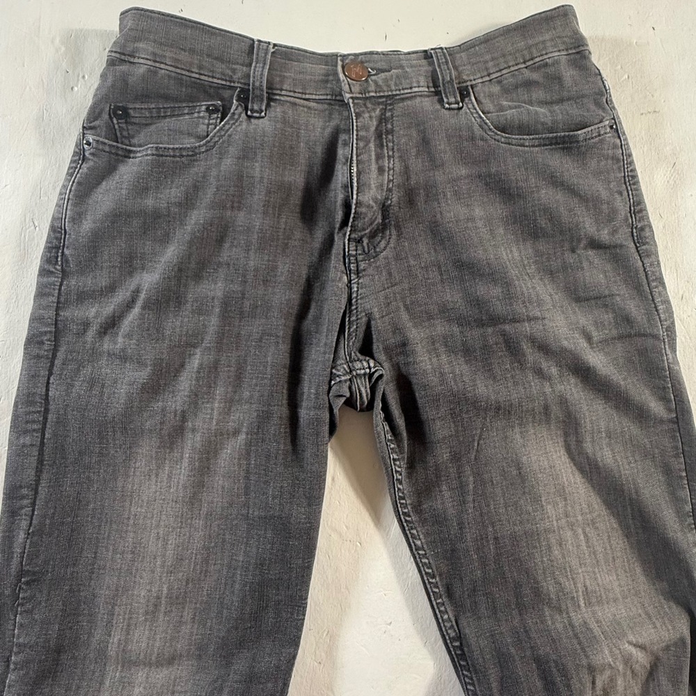 Mugsy Mags Coolmax Jeans Mens‎ 31x32 Charcoal Gray Slim Fit Stretch FLX9CKG
